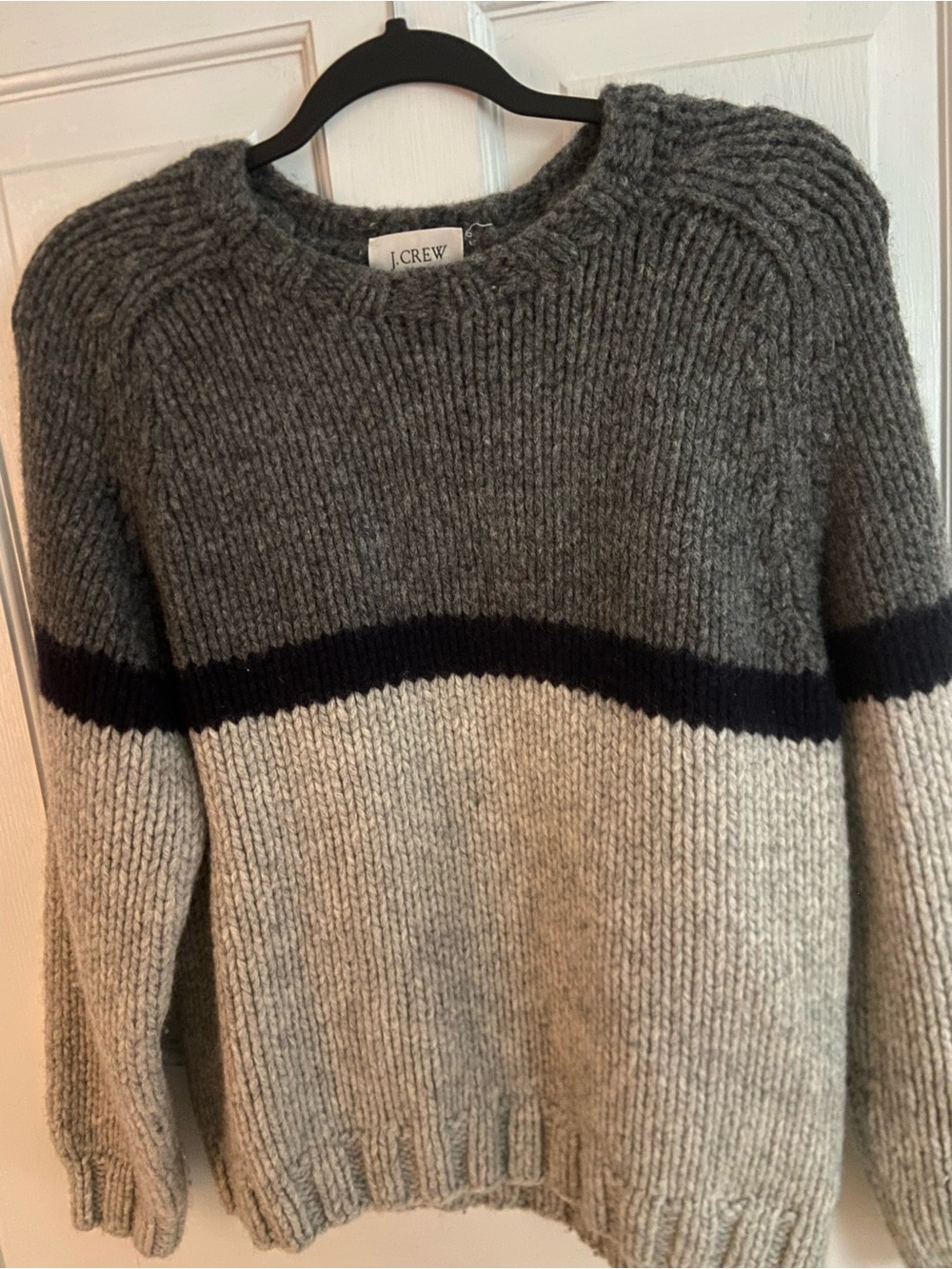Hand knit 100% wool J. Crew sweater